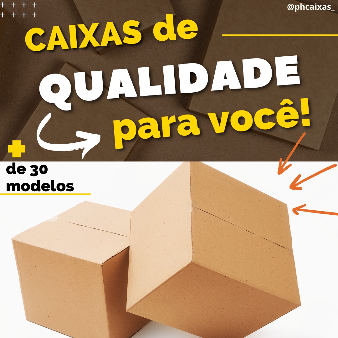 Mais de 30 modelos de caixas